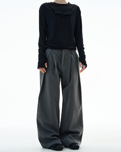 MADWITCH UNISEX WIDE LEG STRAIGHT DRESS PANTS #C915