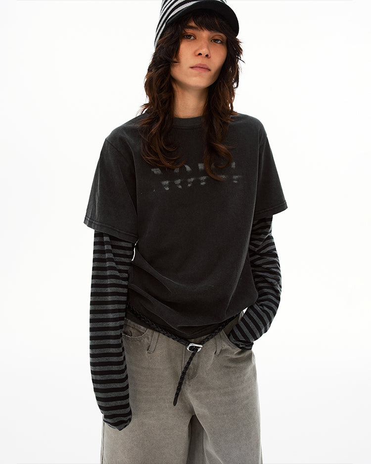 MADWITCH FAUX LAYER TEE #AW26049