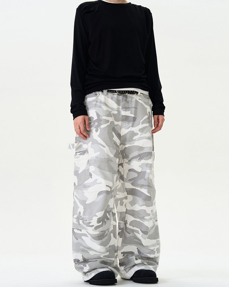 MADWITCH CAMOUFLAGE CARGO DENIM JEANS #58226