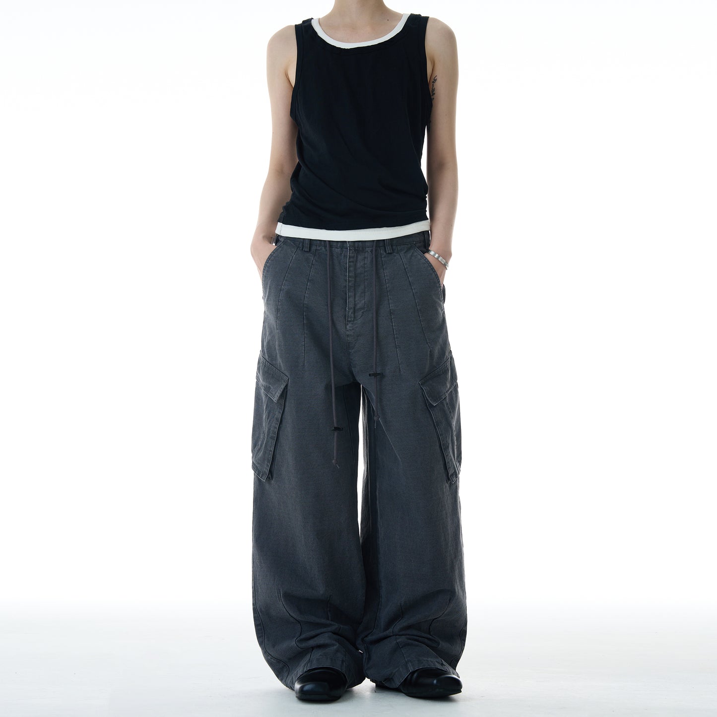 MADWITCH MULTI-POCKET CARGO PANTS #CK6616