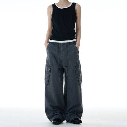 MADWITCH MULTI-POCKET CARGO PANTS #CK6616
