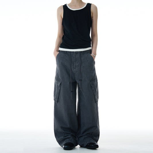 MADWITCH MULTI-POCKET CARGO PANTS #CK6616