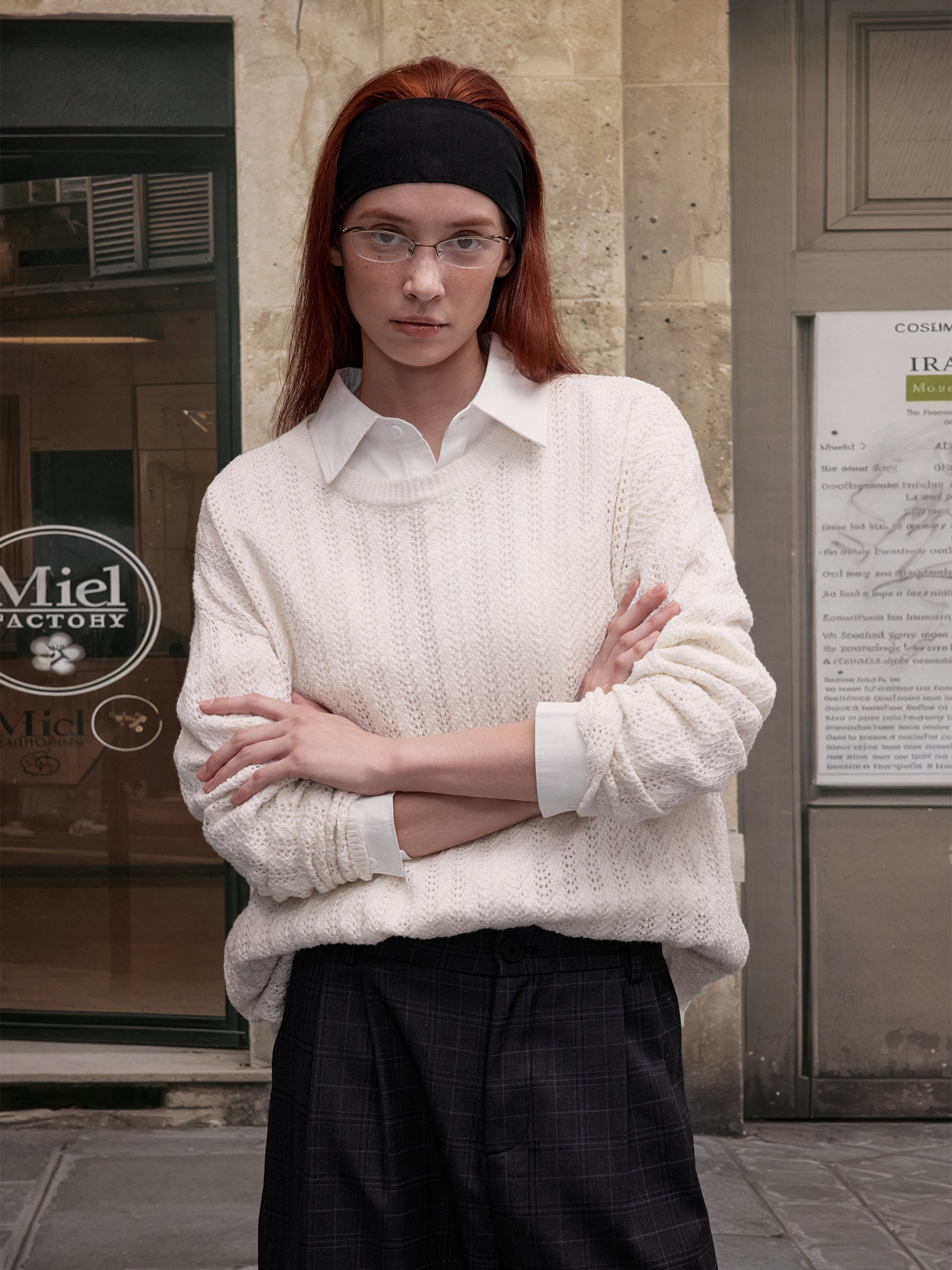 MADWITCH LACE KNIT SWEATER #JY82533