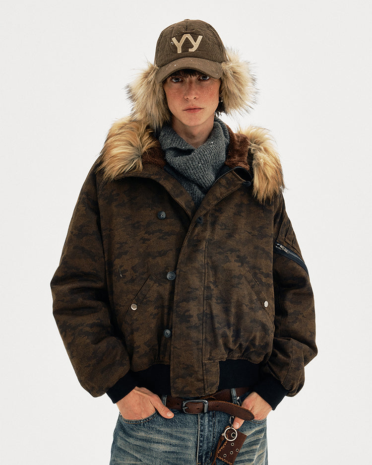 MADWITCH CAMO SHEAR PARKA #AW25123