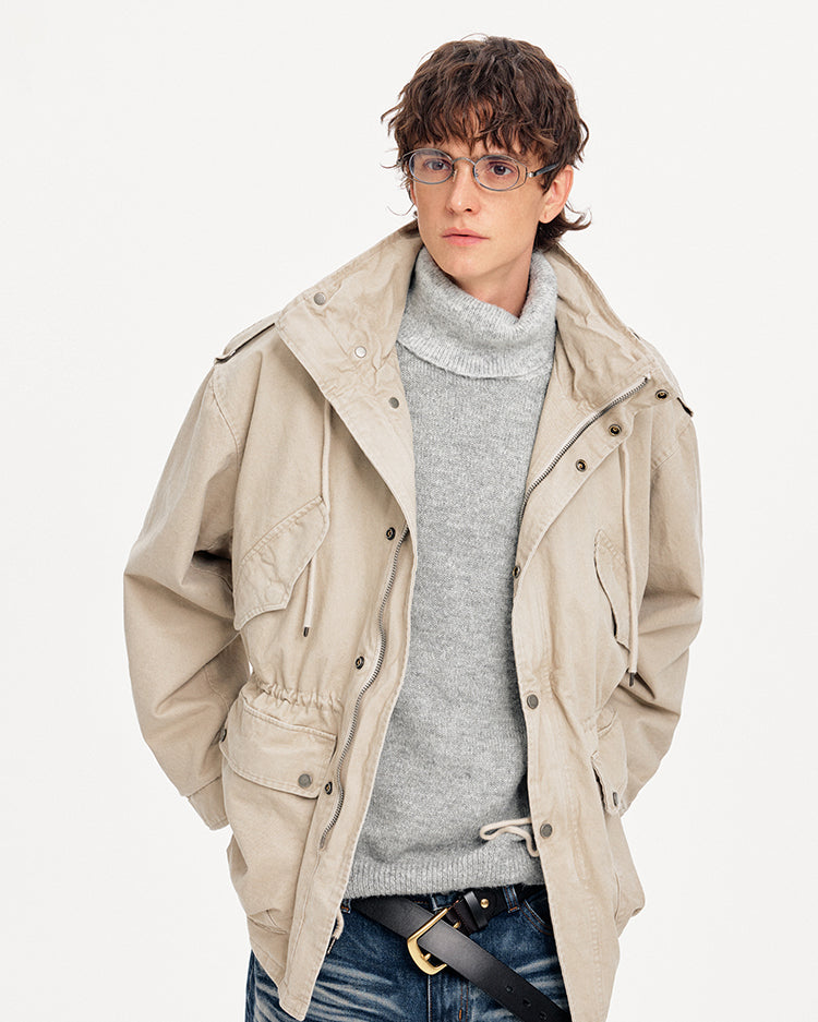 MADWITCH HOODED LONG WORKWEAR COAT #CW1308