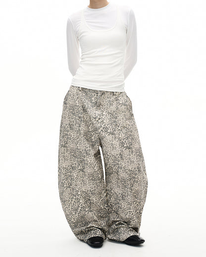 MADWITCH VINTAGE LEOPARD WIDE JEANS #A616