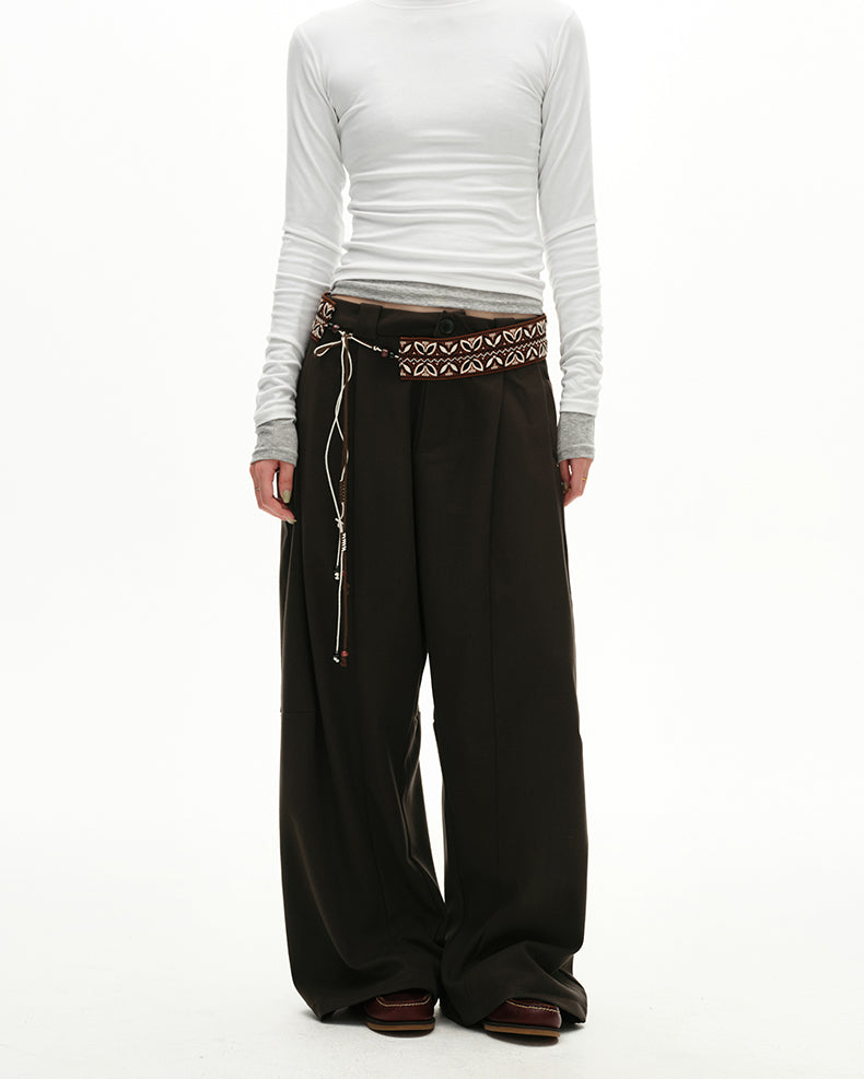 MADWITCH PLEAT DRAPE TROUSERS #UTU032