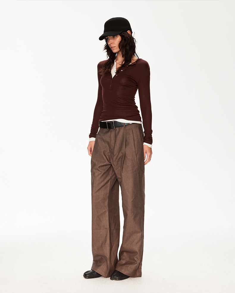 MADWIT HERITAGE PLEATED TROUSERS #GPH6937
