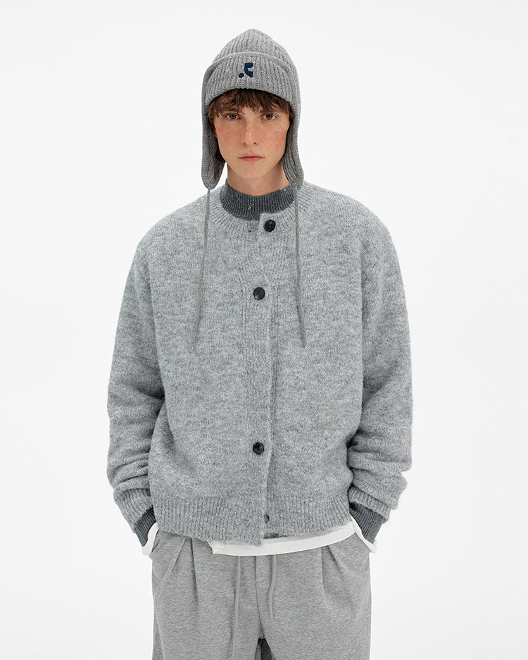 MADWITCH ATMOSPHERIC BUTTONED WOOL CARDIGAN #27399