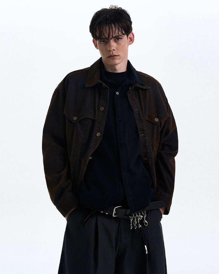 MADWITCH VINTAGE HEAVY-DUTY WORKWEAR JACKET #G6813
