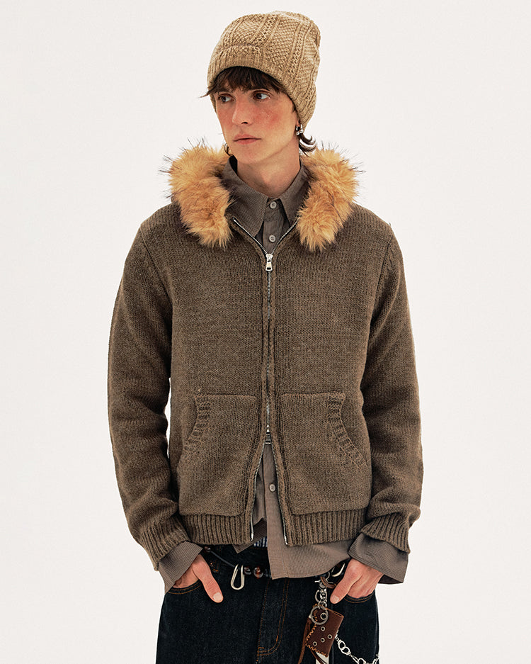 MADWITCH WOOL HOOD CARDIGAN #27428