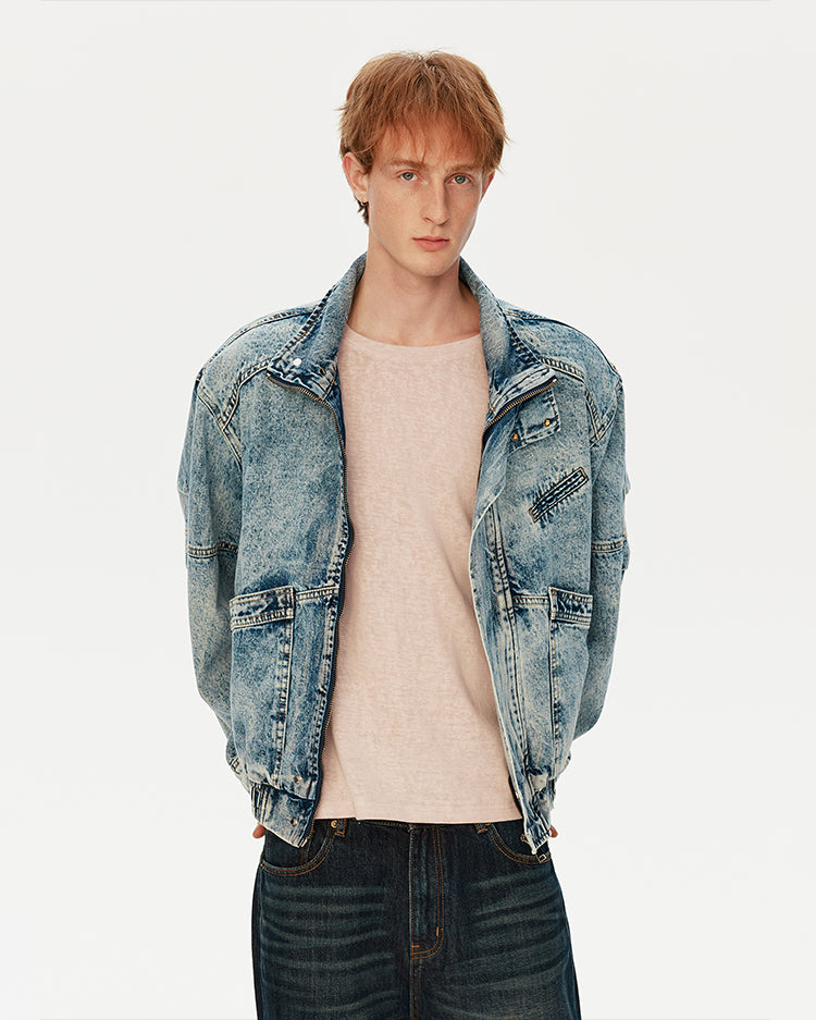 MADWITCH FADED DECONSTRUCTED JACKET #Z2711