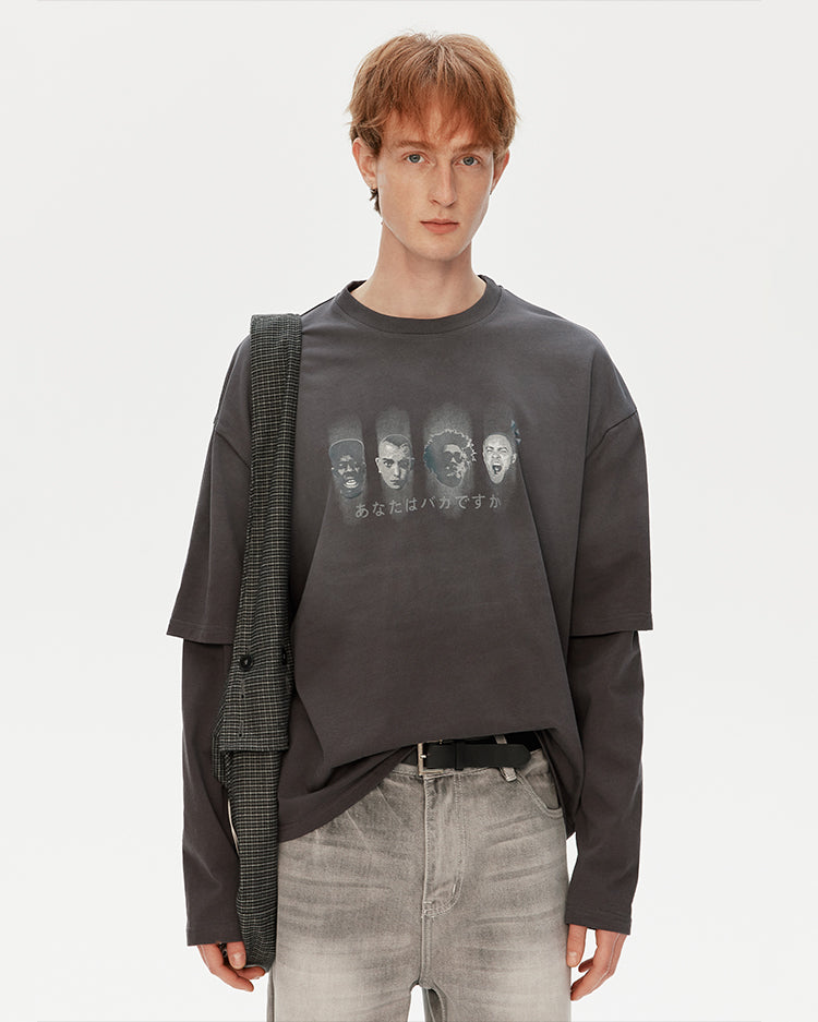 MADWITCH WASHED GRAPHIC TEE #T632