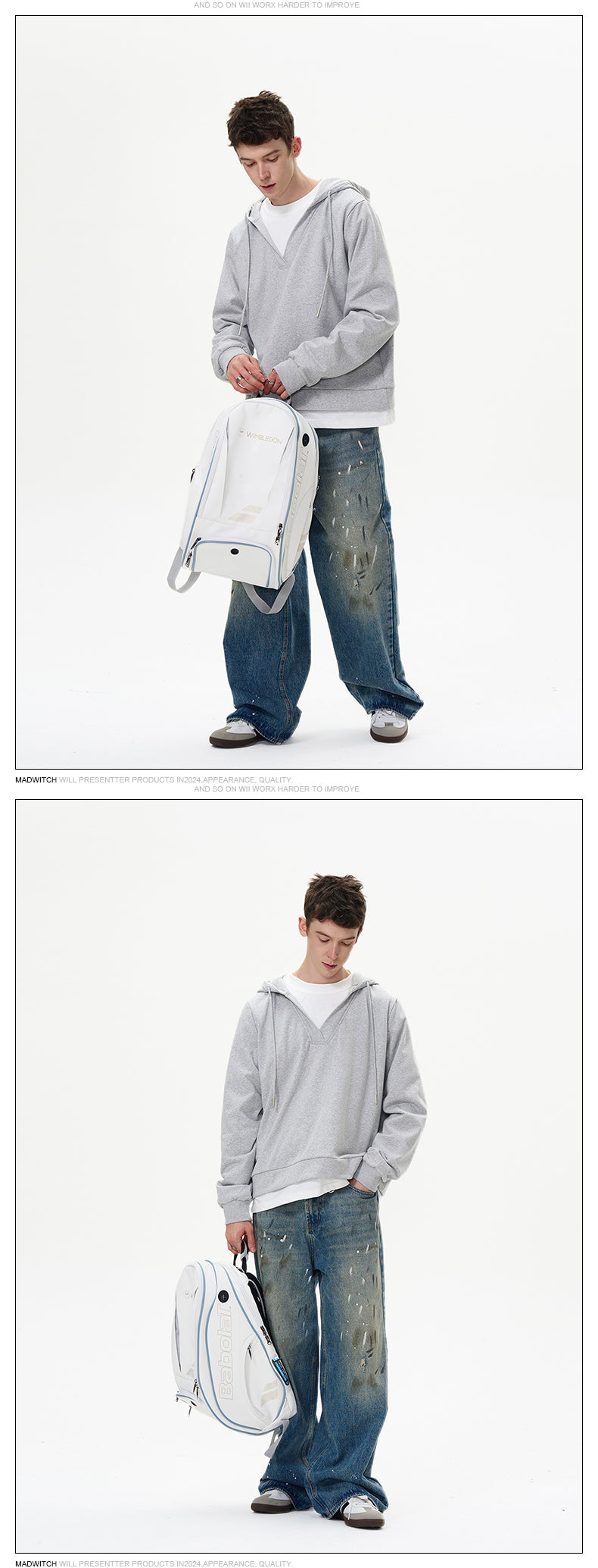 MADWITCH SIMPLE HOODED SWEATSHIRT #27226-