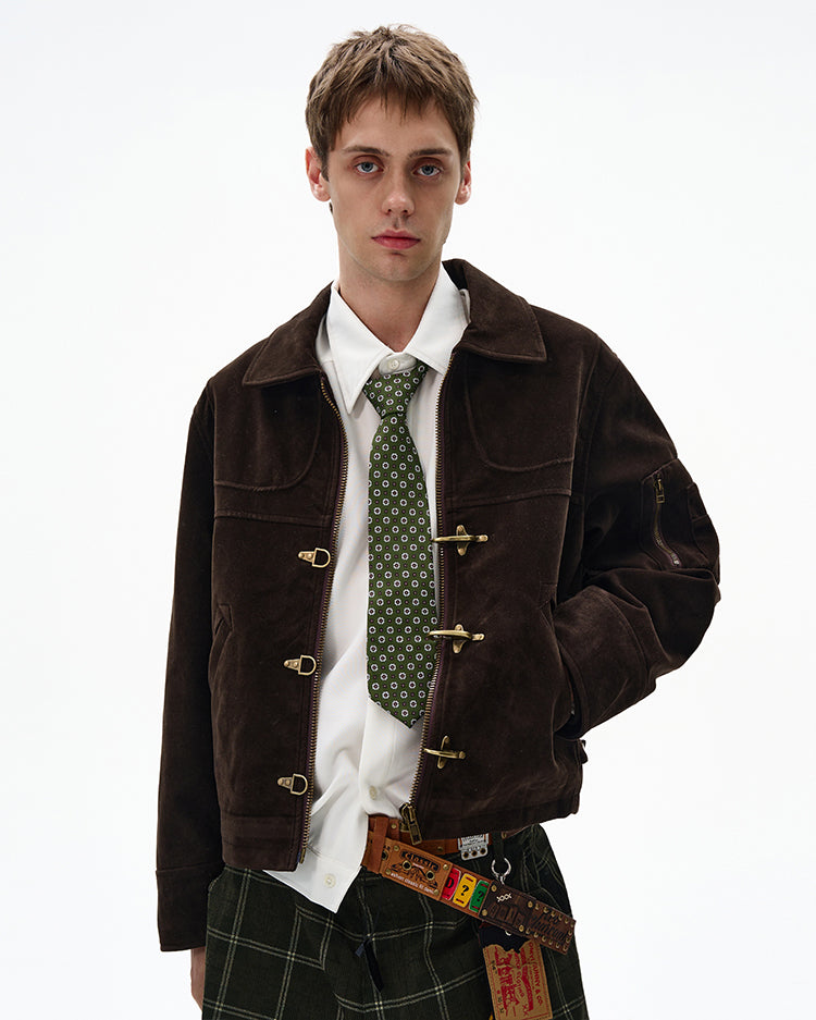 MADWITCH UNISEX PATCHWORK RETRO JACKET #MD256081
