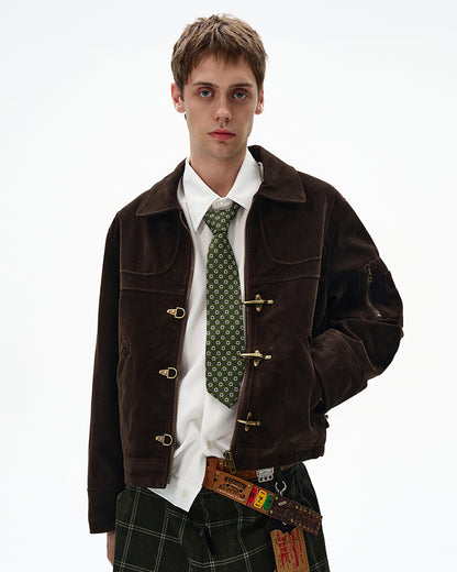 MADWITCH UNISEX PATCHWORK RETRO JACKET #MD256081