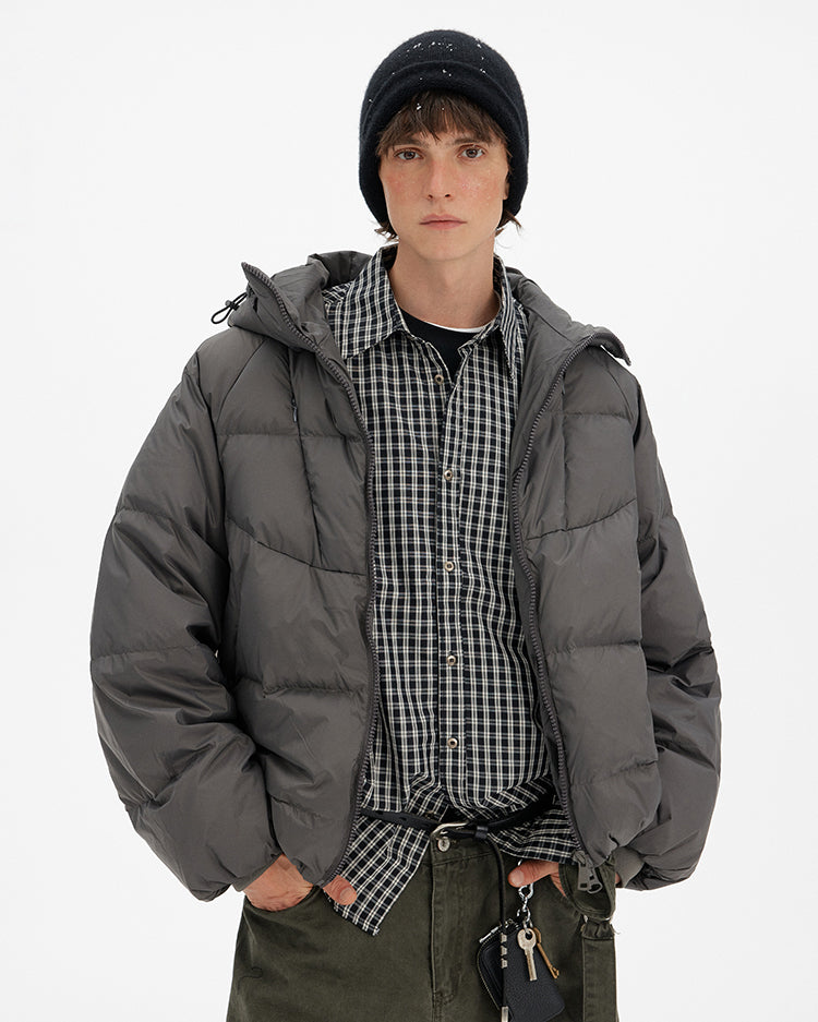 MADWITCH MINIMAL HOODED DOWN JACKET #N1726