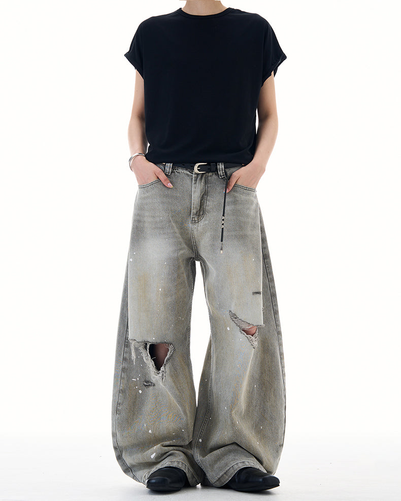MADWITCH UNISEX RELAXED FIT DENIM PANTS #FX080