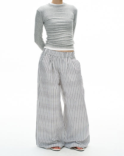 MADWITCH LAZY STRIPE TROUSERS #C935