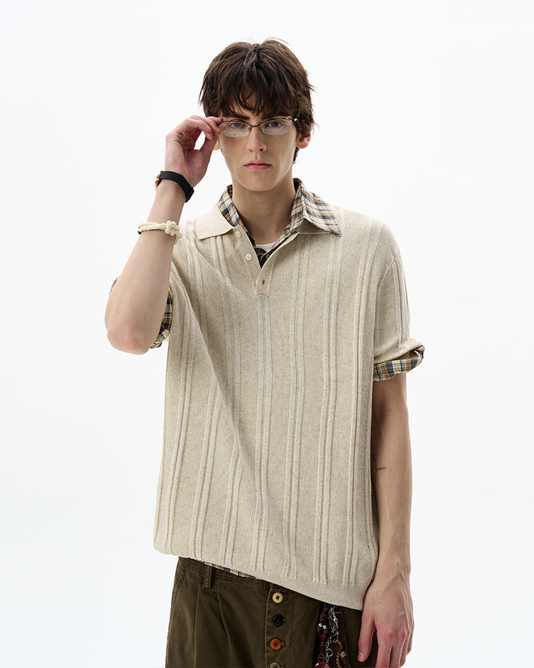 MADWITCH OLD MONEY KNIT TEE #LX0101