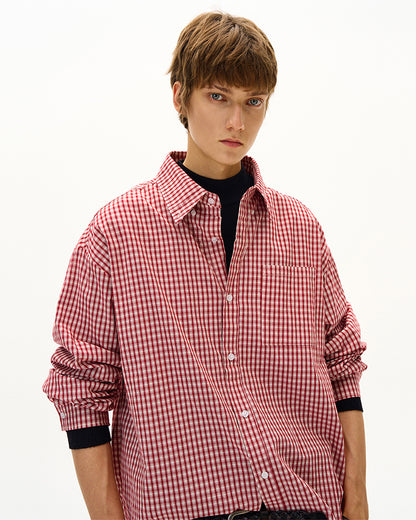 MADWITCH UNISEX VERSATILE CHECKERED SHIRT #CR6213