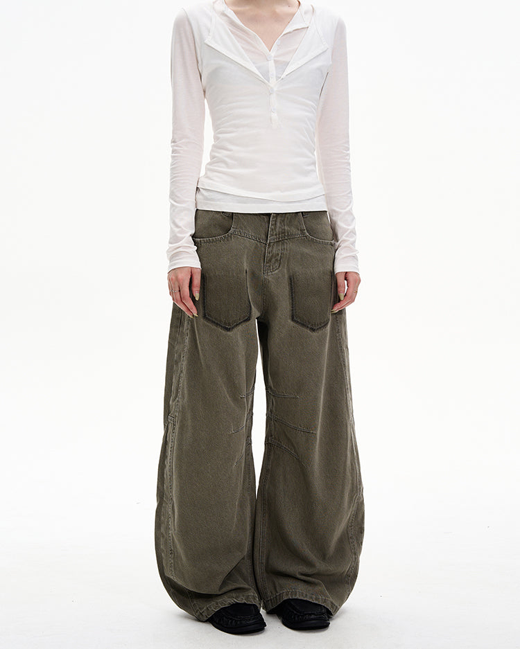 MADWITCH GRUNGE SLUNG JEANS #G6890