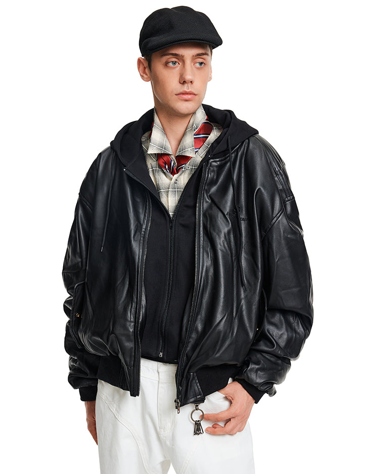 MADWITCH FAUX HOOD LEATHER #AW6883