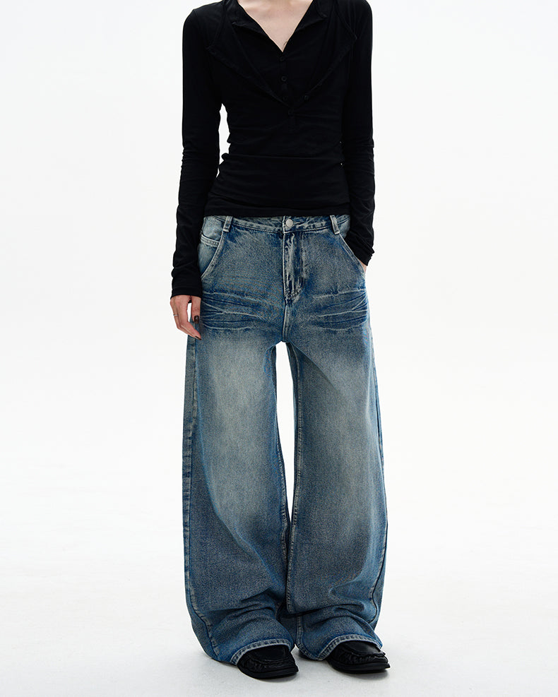 MADWITCH CRACK STRAIGHT DENIM #G6426