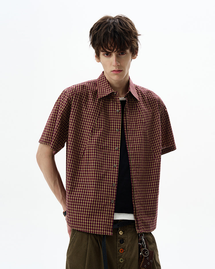 MADWITCH VINTAGE CHECKERED SHIRT #CW1201