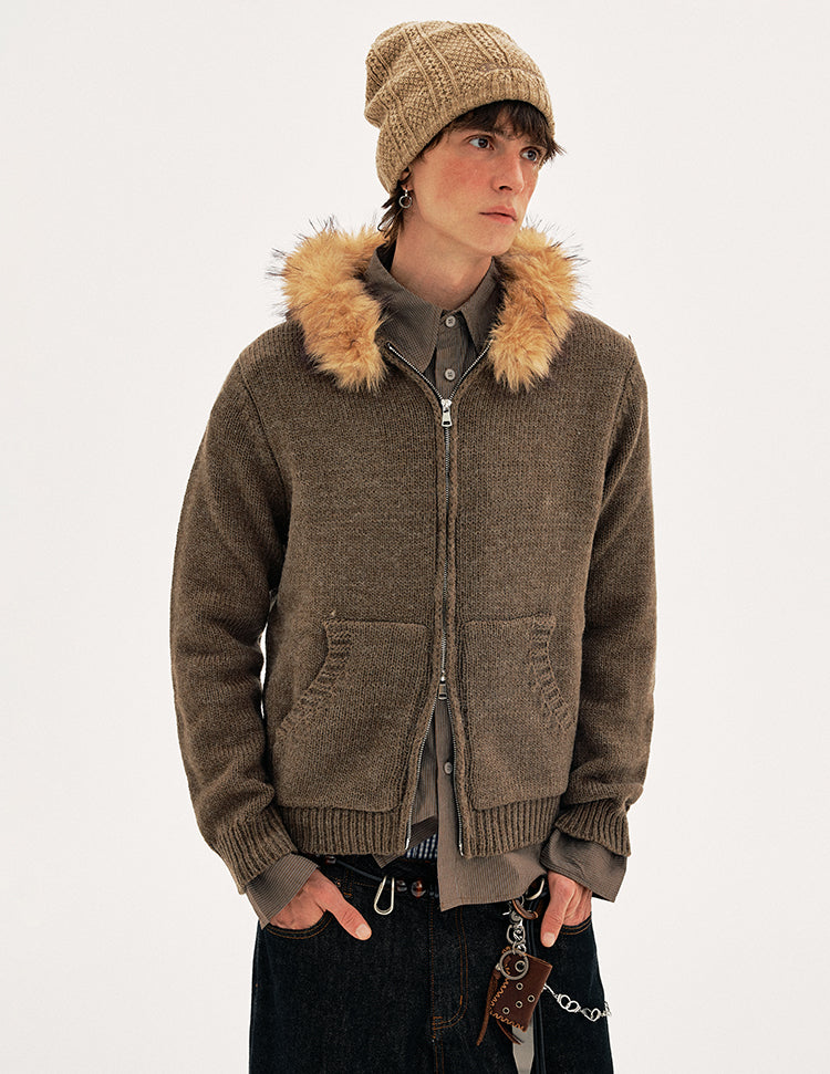 MADWITCH WOOL HOOD CARDIGAN #27428