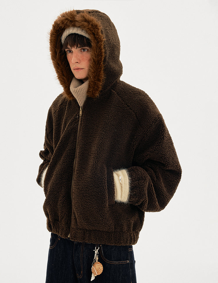 MADWITCH SHEAR HOODED COAT #BBXM026