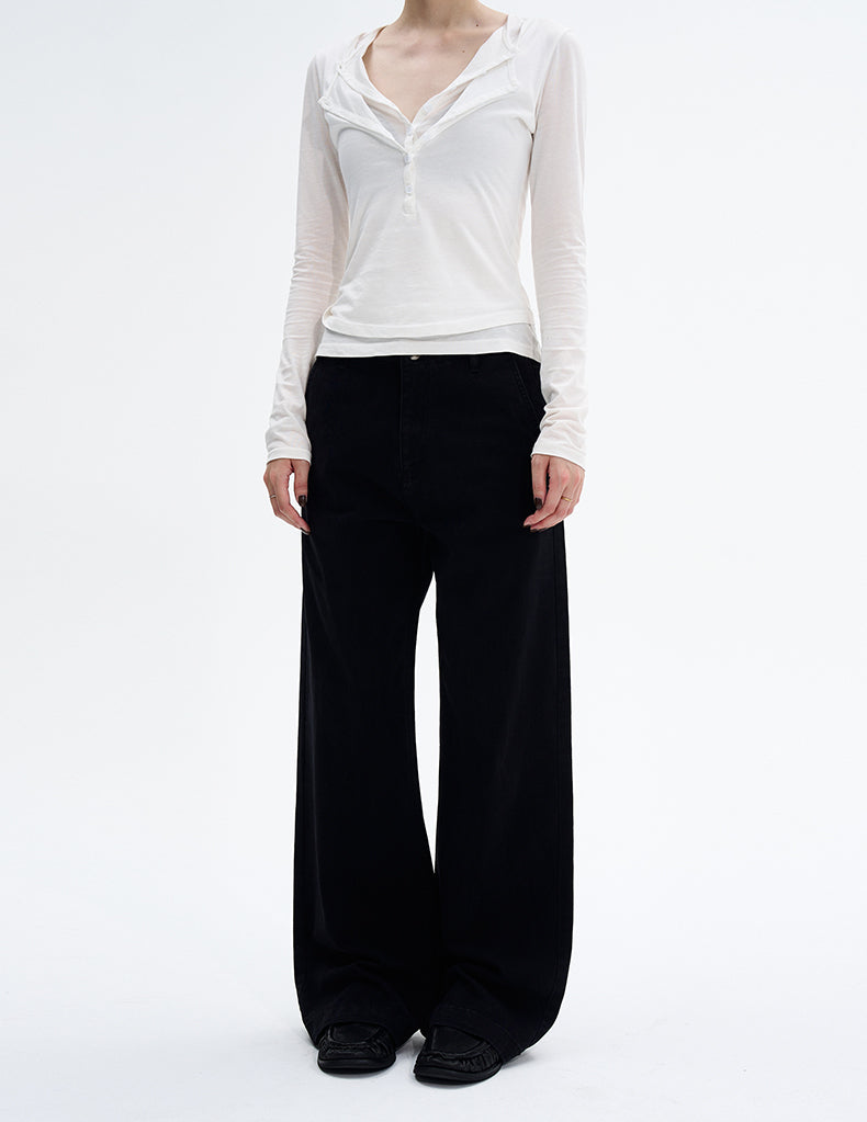 MADWITCH MINIMAL STRAIGHT PANTS #CK6902