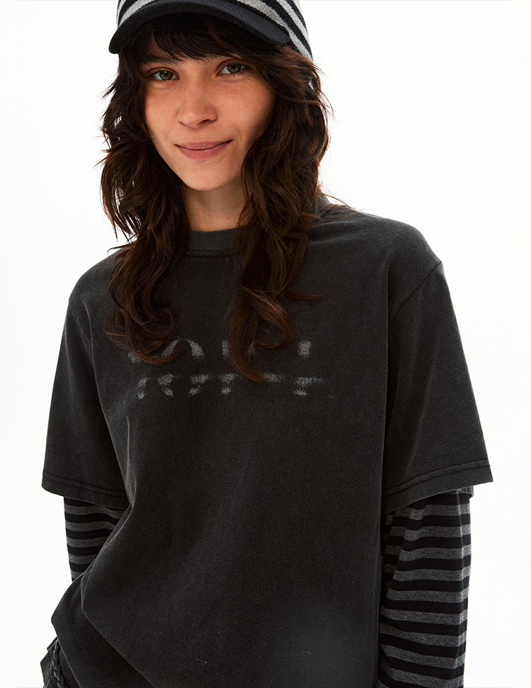 MADWITCH FAUX LAYER TEE #AW26049