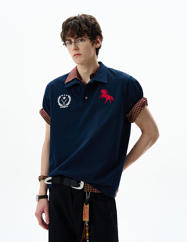 MADWITCH BADGE EMBROIDERED POLO #251388