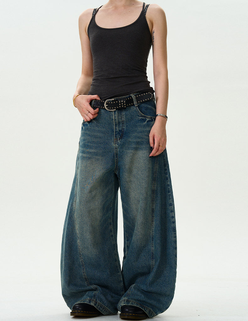 MADWITCH ANKLE-WRAPPED VINTAGE DENIM #24128