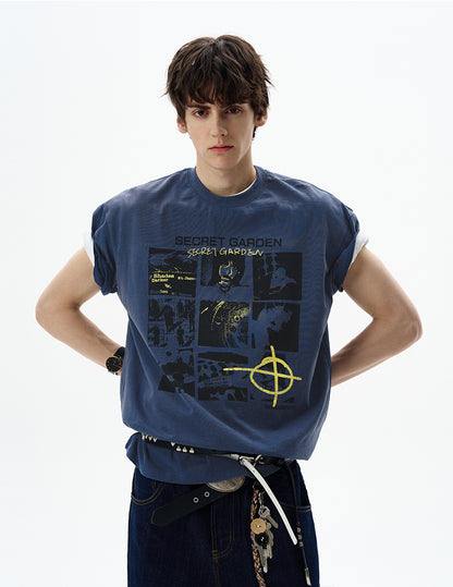 MADWITCH URBAN PRINTED TSHIRT #22640C25