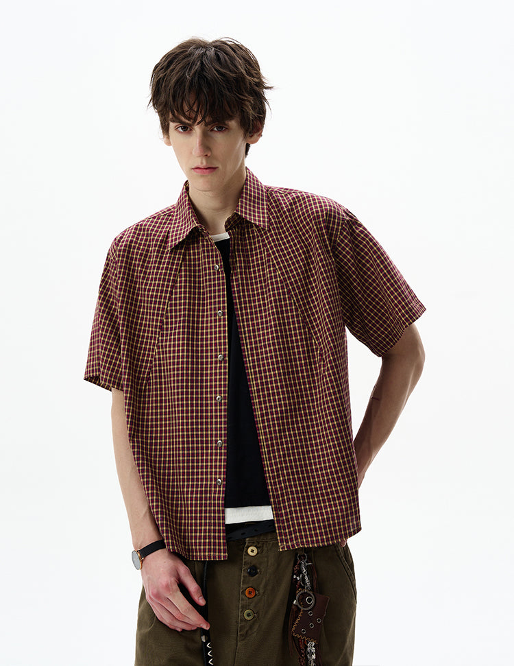 MADWITCH VINTAGE CHECKERED SHIRT #CW1201