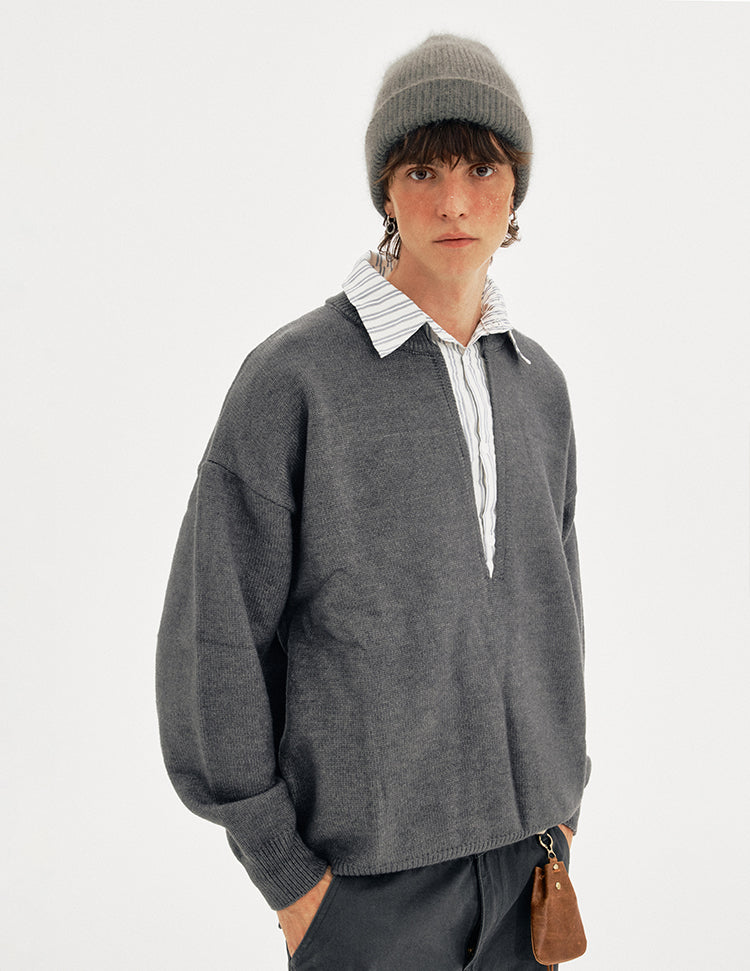 MADWITCH LAYER COLLAR SWEATER #1141