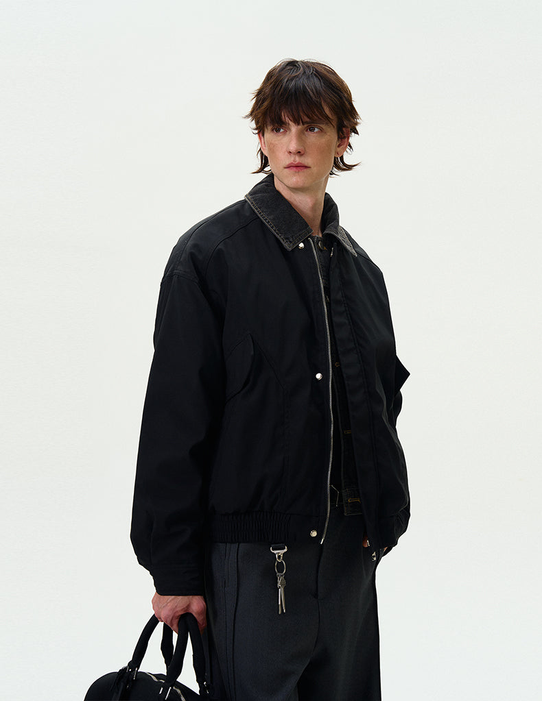 MADWITCH PATCHWORK LOOSE DOWN JACKET #18985