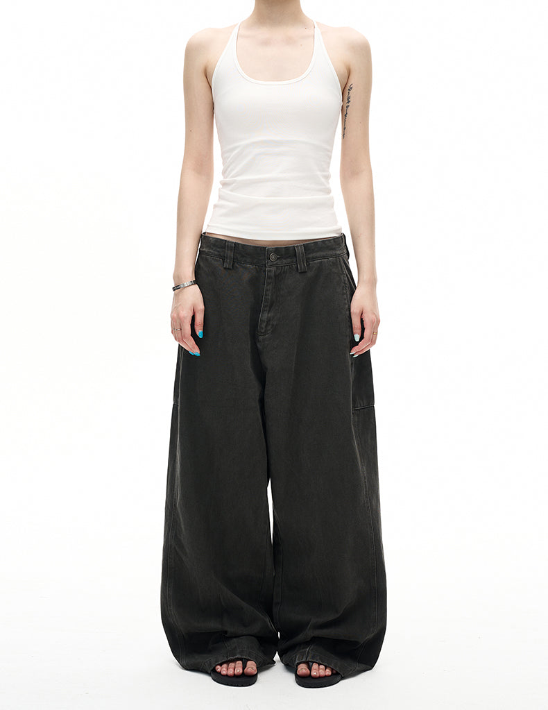 MADWITCH VINTAGE DISTRESSED STRAIGHT JEANS #CK6876