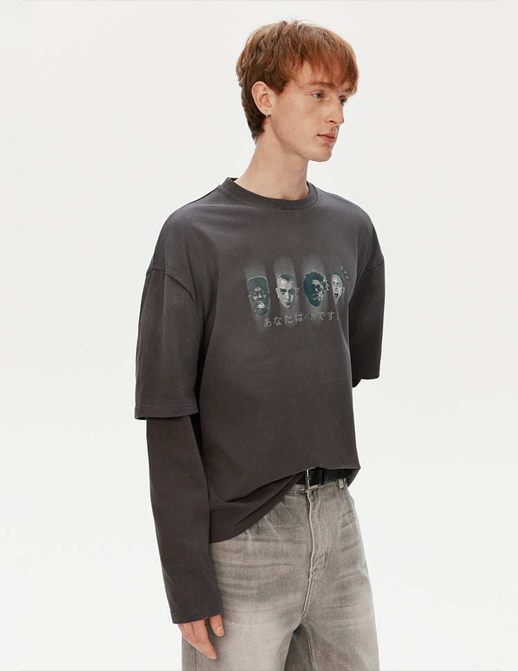 MADWITCH WASHED GRAPHIC TEE #T632