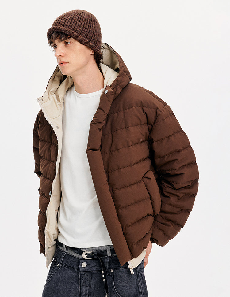MADWITCH QUILTED HOODED DOWN JACKET #880651