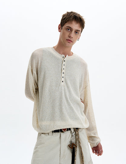 MADWITCH VINTAGE MESH KNIT LONG SLEEVE #68803