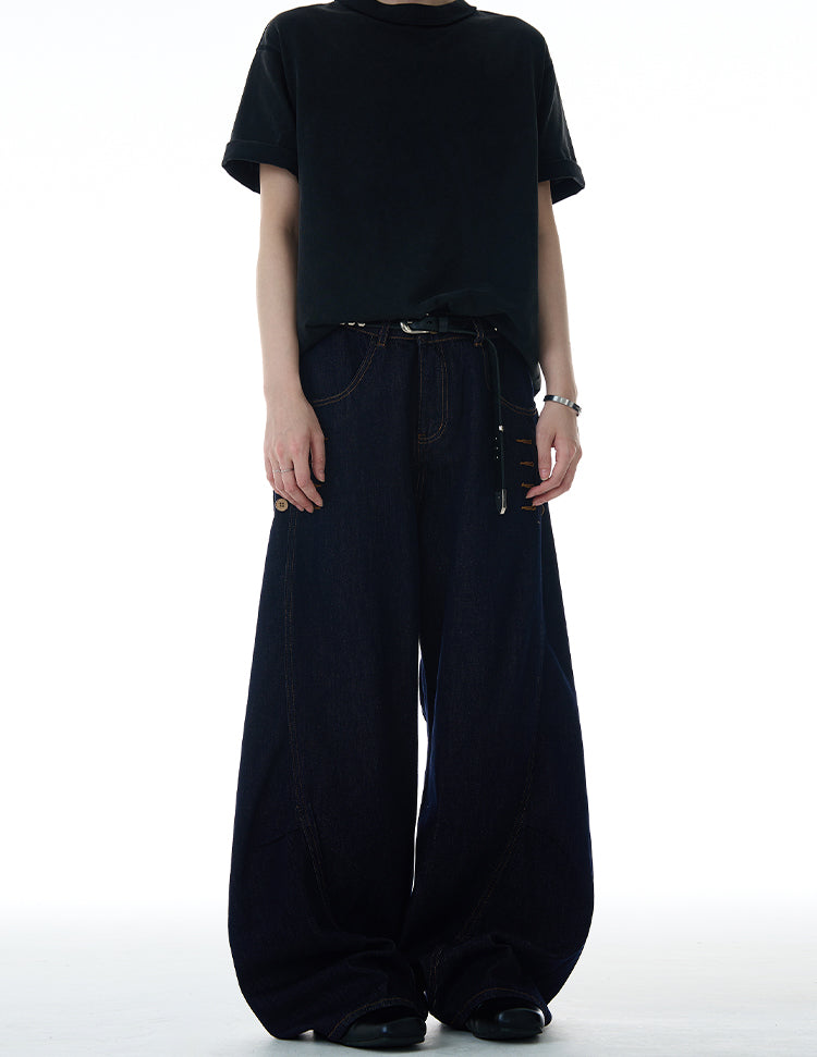MADWITCH BUCKLED CASUAL JEANS #UTU001