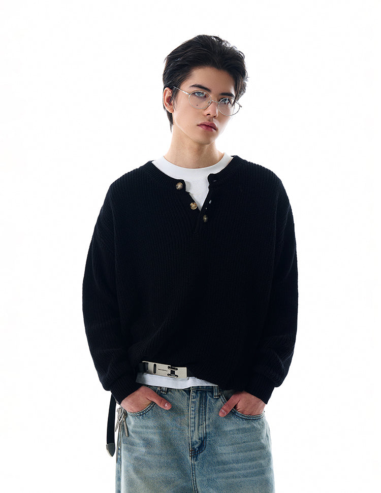 MADWITCH LOOSE KNITTED SWEATER #MFY213