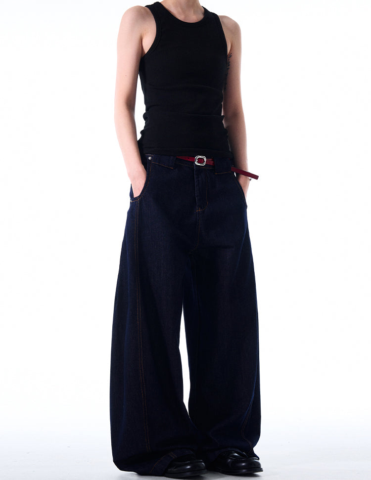 MADWITCH SIMPLE LOOSE-FIT JEANS #6480-1