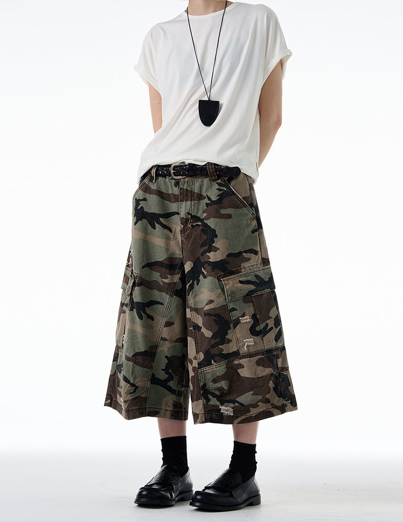 MADWITCH DISTRESSED CAMO CARGO #CK3512D