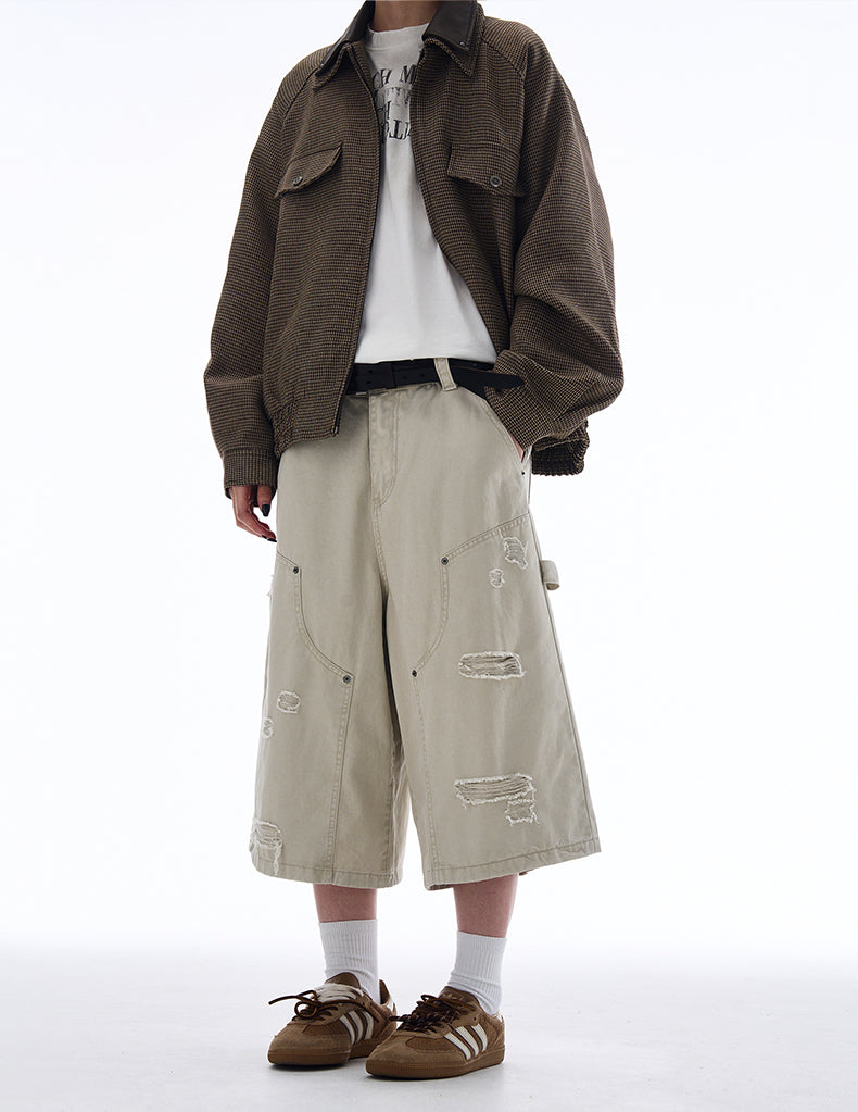 MADWITCH LUMBERJACK WORKWEAR CROPPED PANTS #CK3386D