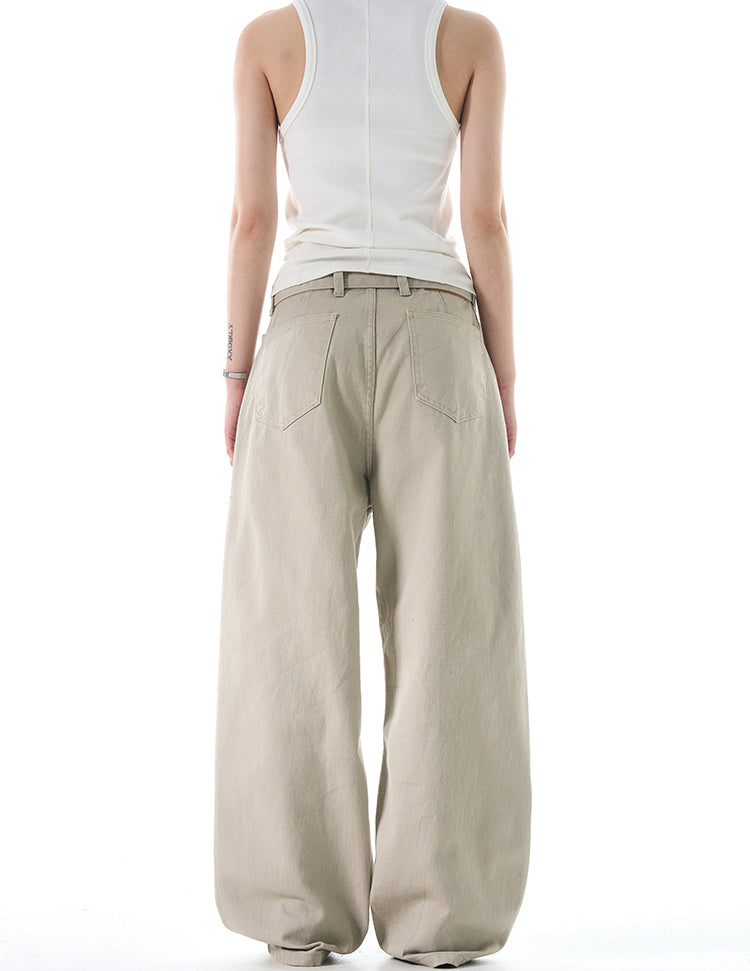 MADWITCH STRAIGHT LEG LONG WAISTBAND WORK PANTS #G6636