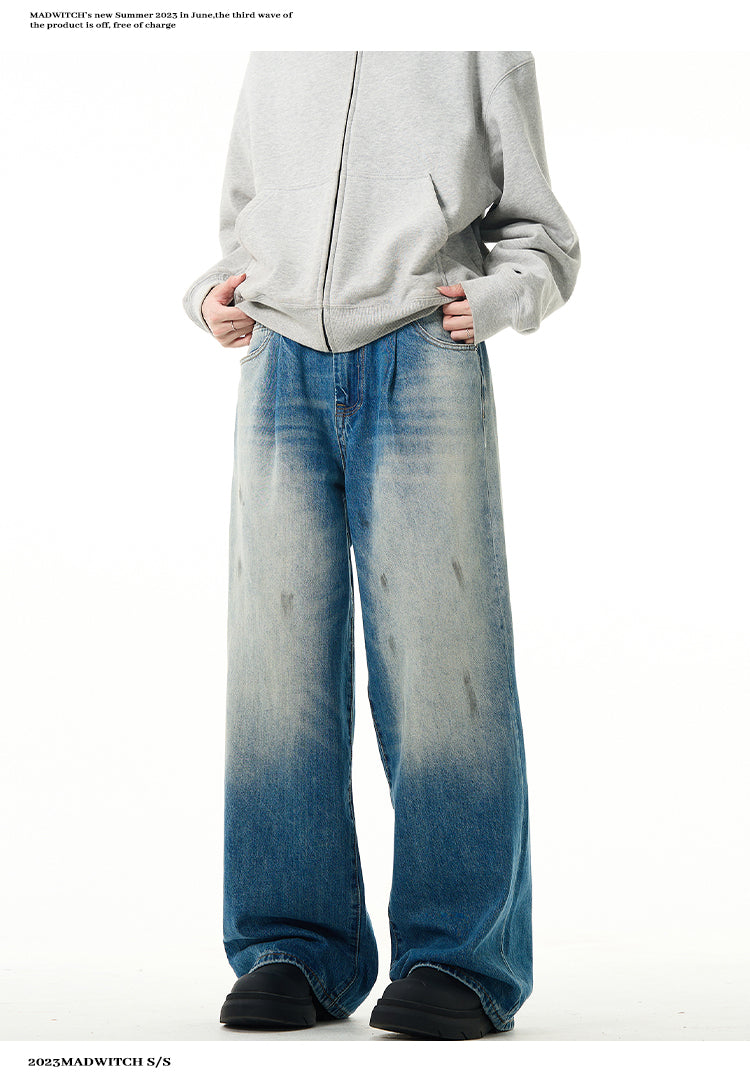 MADWITCH WASHED DENIM JEANS #K5236